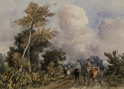 On the Deal Road, near Canterbury by Henry William Burgess